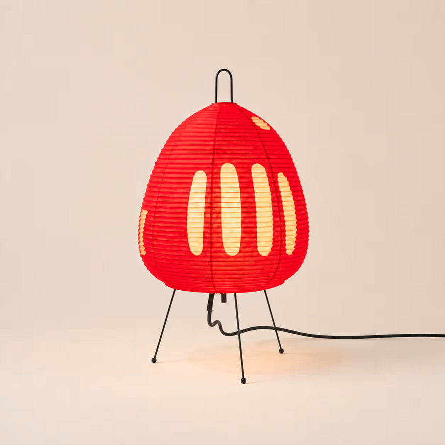 Kiri Tori rice paper table lamp in torii – front view