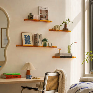 Minimal Acrylic Shelf styled with colourful objects