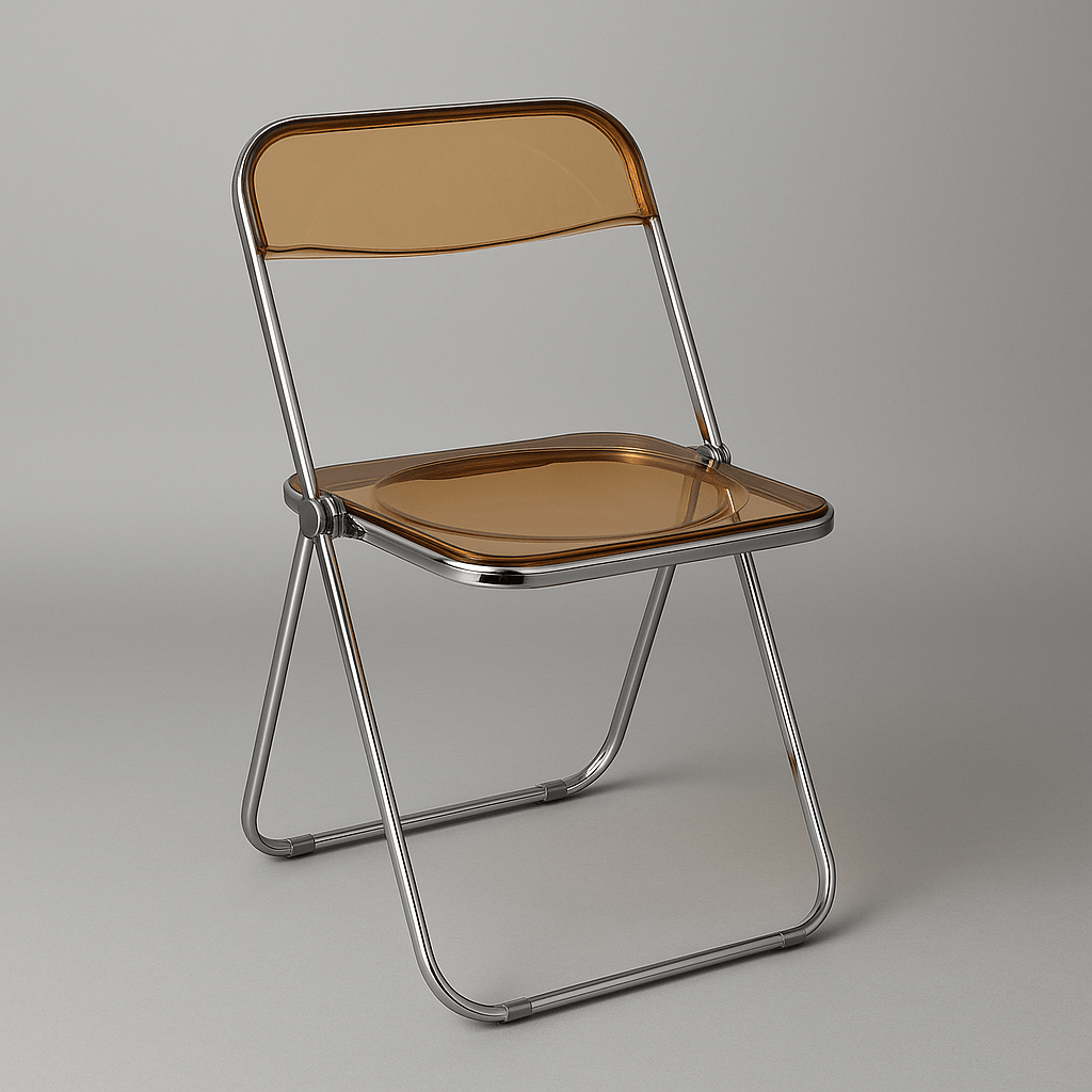 Minimal Acrylic Folding Chairs