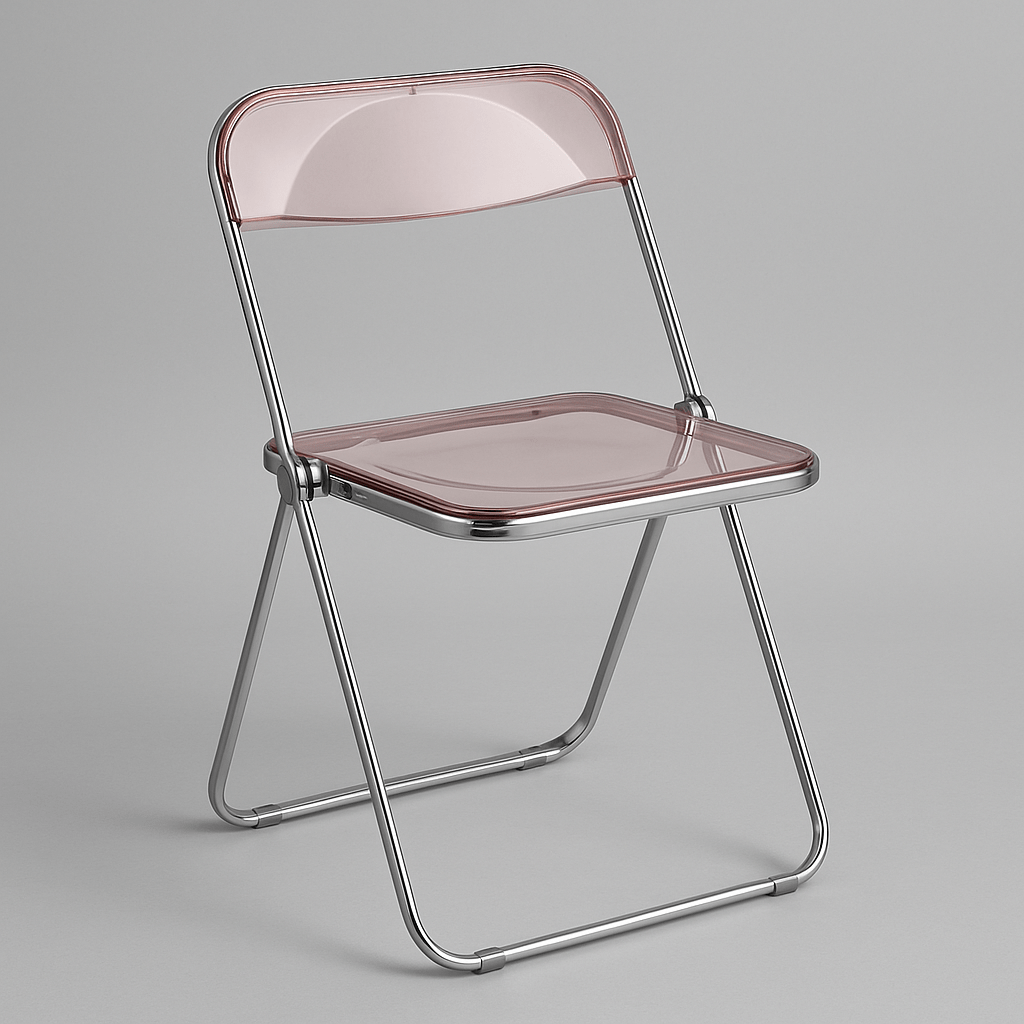 Minimal Acrylic Folding Chairs