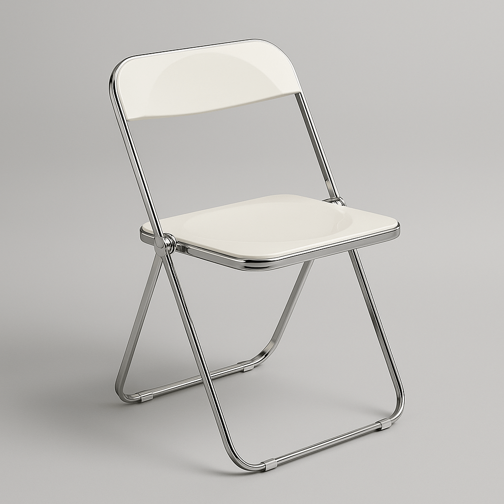 Minimal Acrylic Folding Chairs