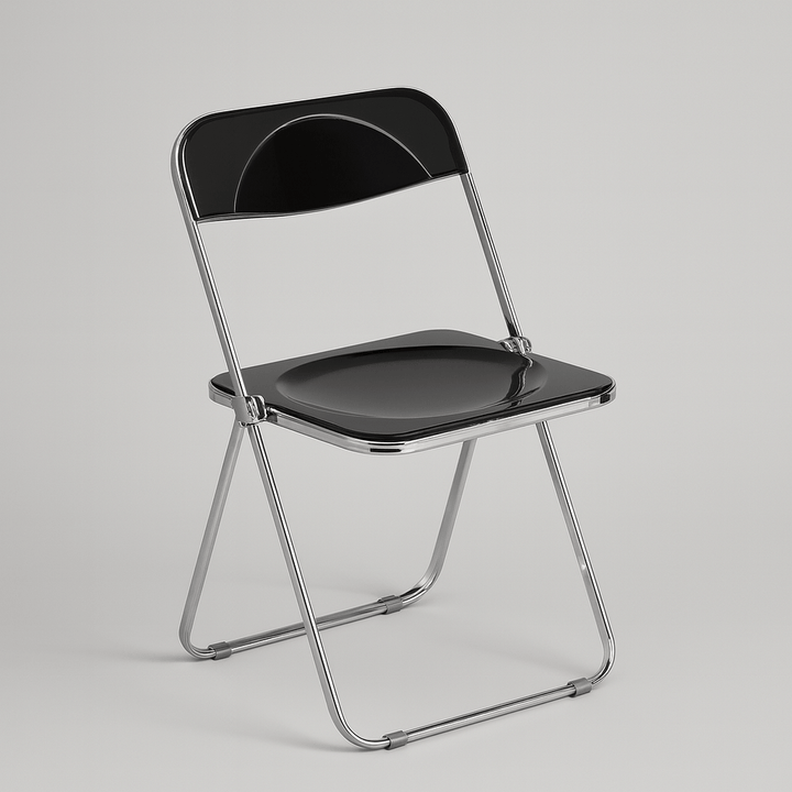 Minimal Acrylic Folding Chairs