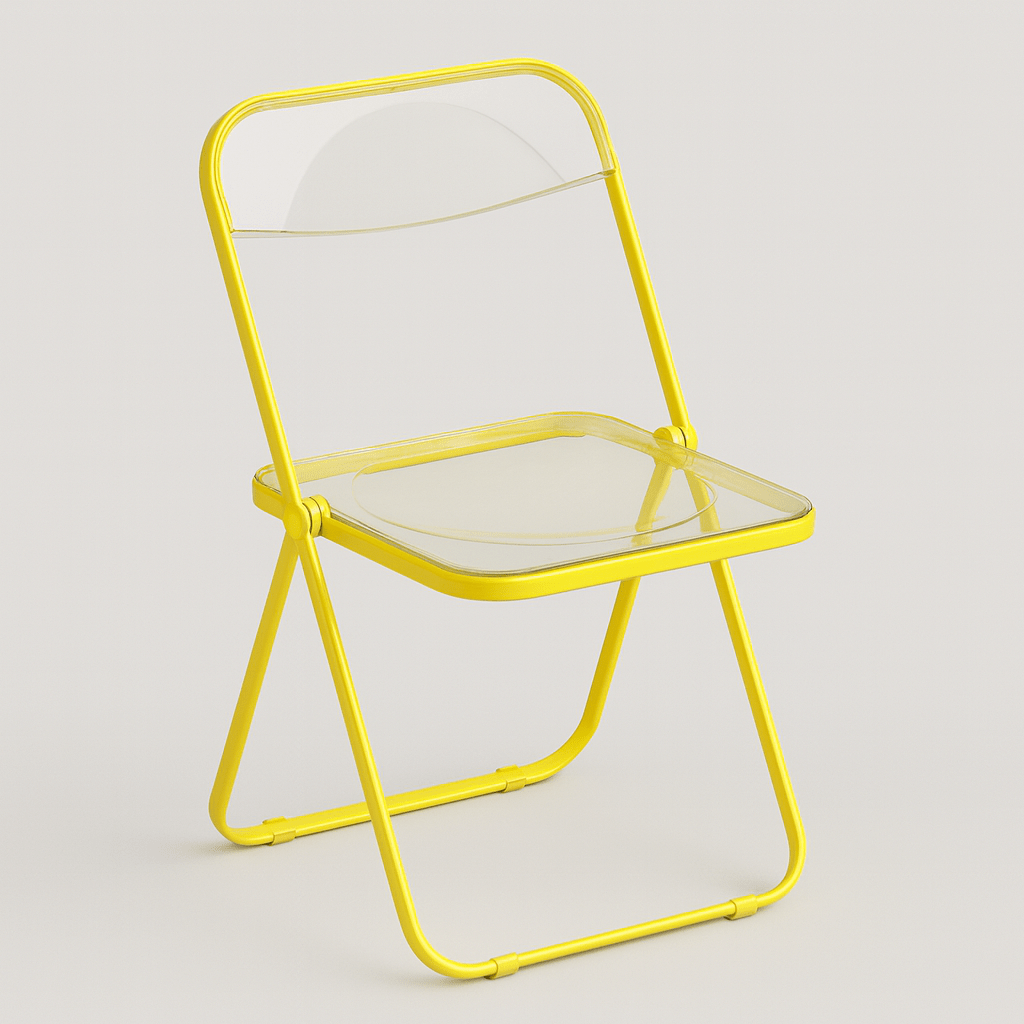 Minimal Acrylic Folding Chairs