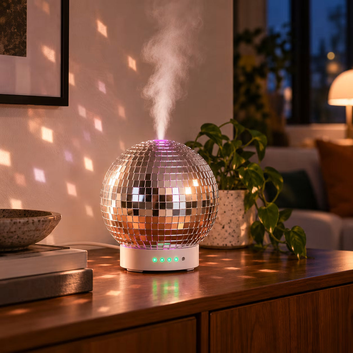 The Rotating Disco Ball Diffuser