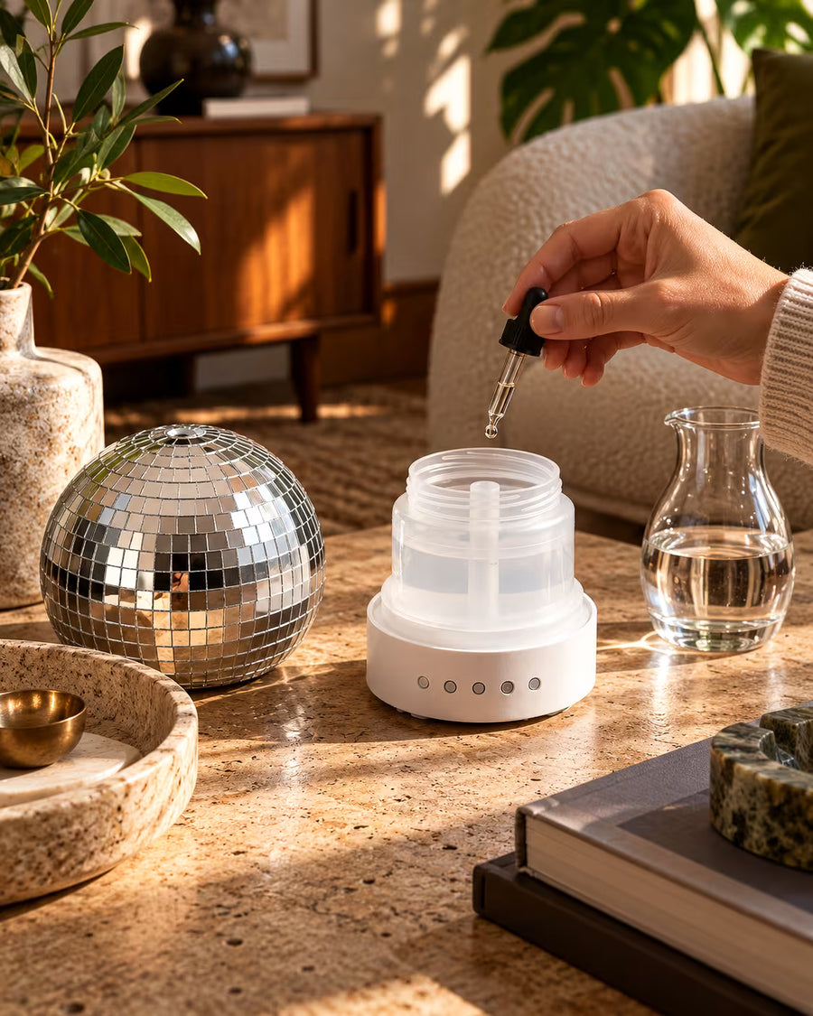 The Rotating Disco Ball Diffuser, alternate view