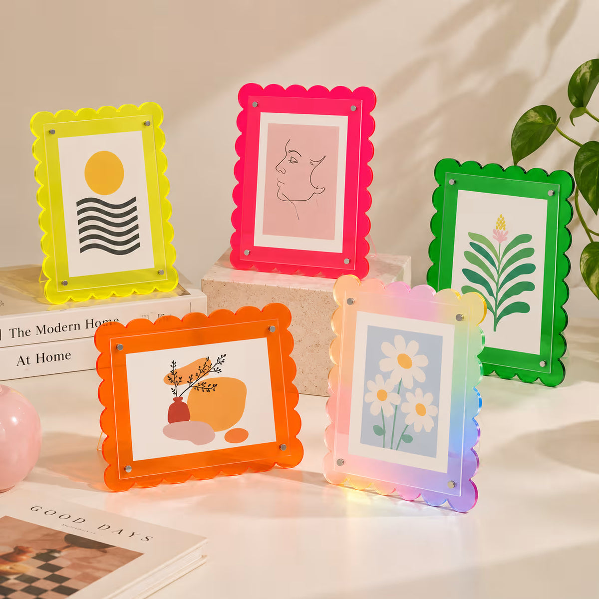 Jelly acrylic photo frames in all colours