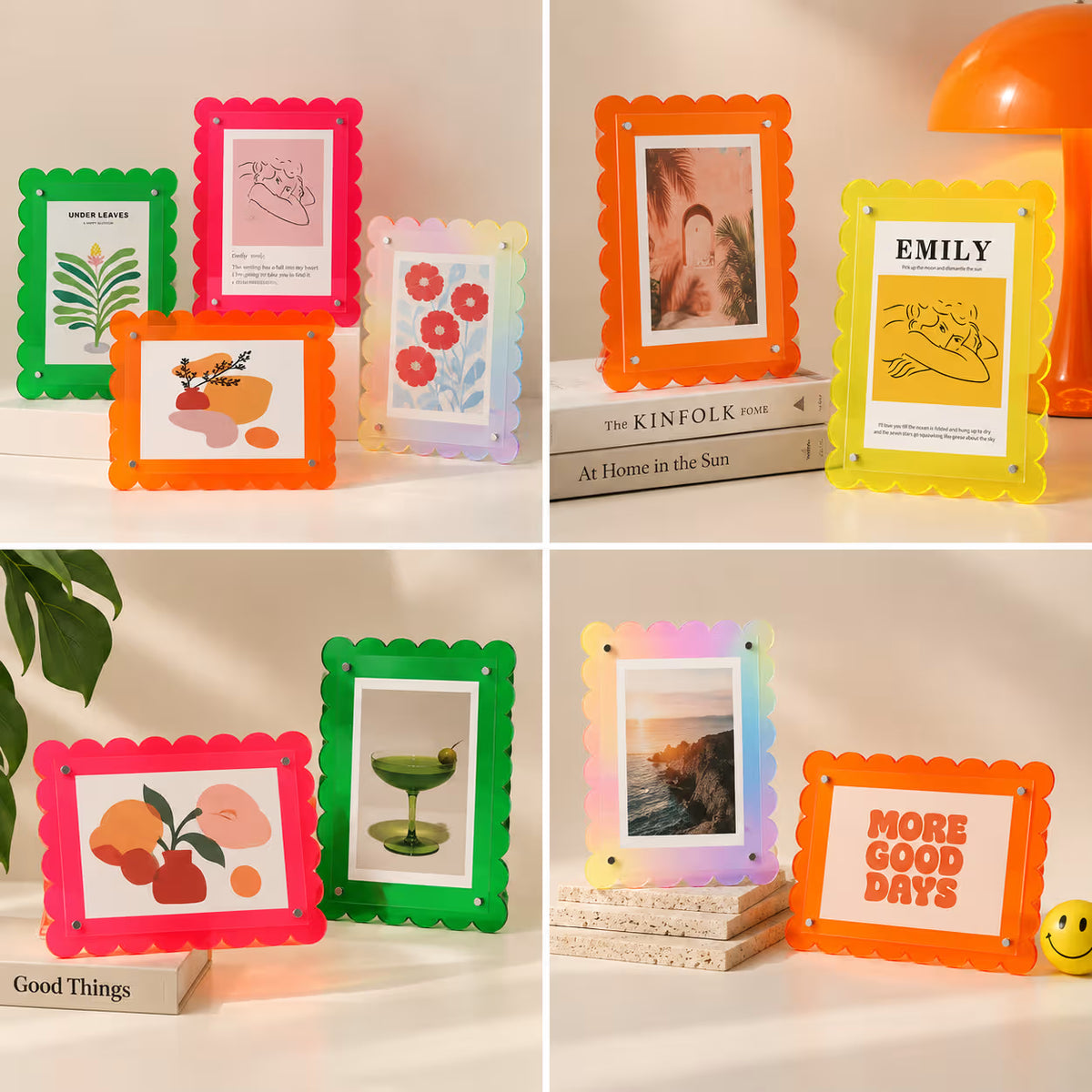 Jelly acrylic photo frames in all colours, second alternate view