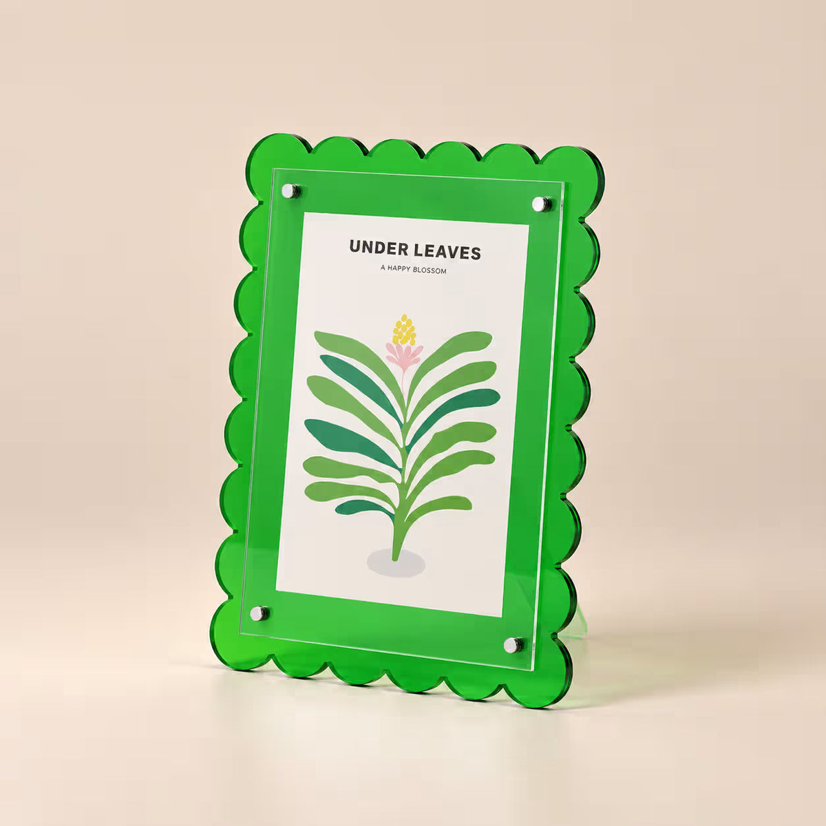 Green jelly acrylic photo frame