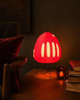 Akari-inspired Kiri Torii paper lantern table lamp