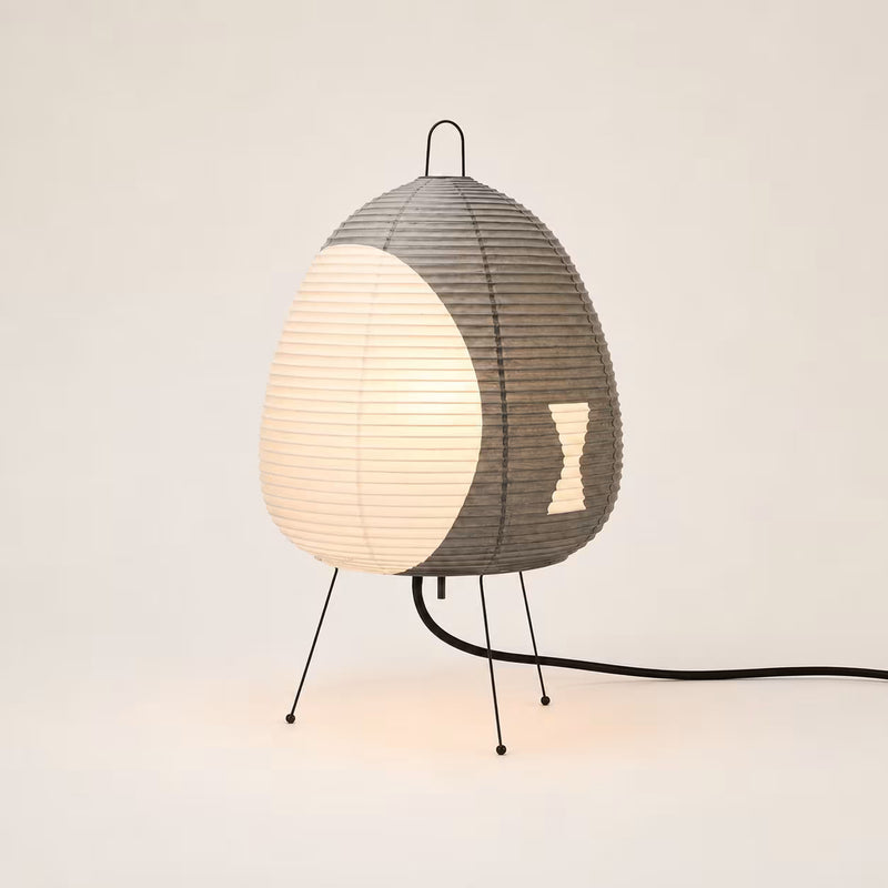 Kiri Ash rice paper table lamp – front view