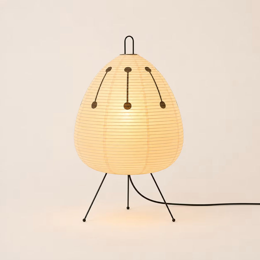 Kiri Wabi rice paper table lamp – front view