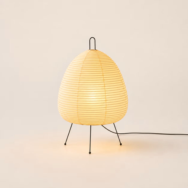 Kiri Washi rice paper table lamp – front view