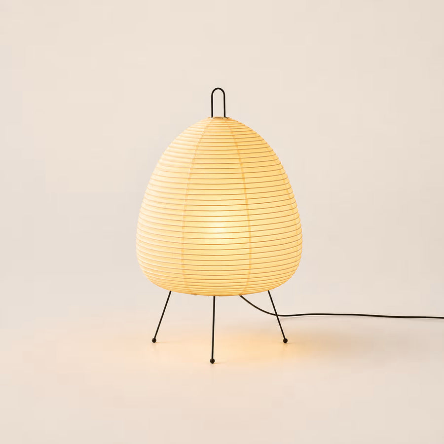 Kiri Washi rice paper table lamp – front view
