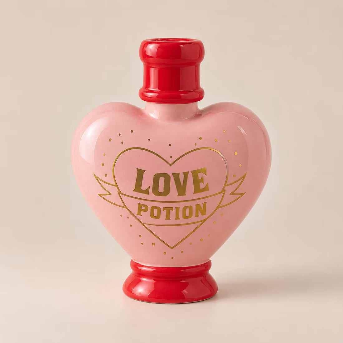 Love Potion heart vase and sculpture