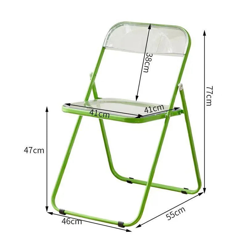 Minimal Acrylic Folding Chairs