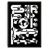 Language in Motion Print