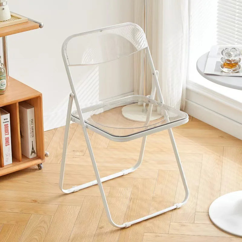 Minimal Acrylic Folding Chairs