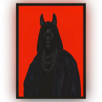 The Horse in Red Print