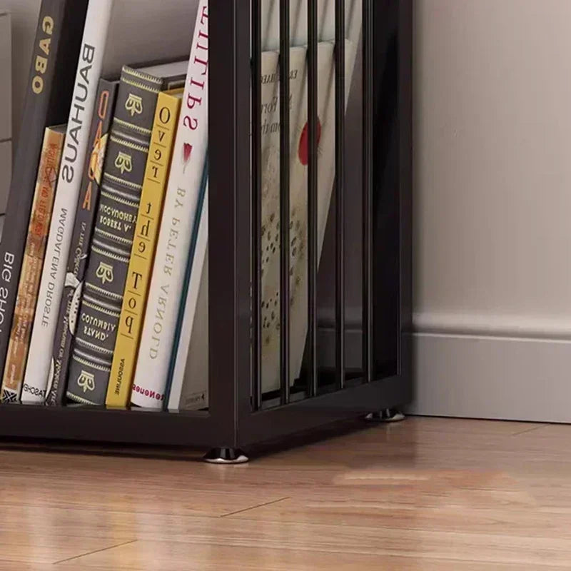 Four-tier Rotating Cube Bookshelf product view