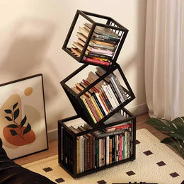 Two-tier Rotating Cube Bookshelf product view