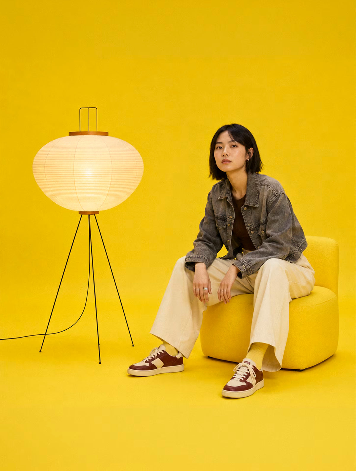 Kyoto Moon Japanese-inspired floor lamp – product view 2