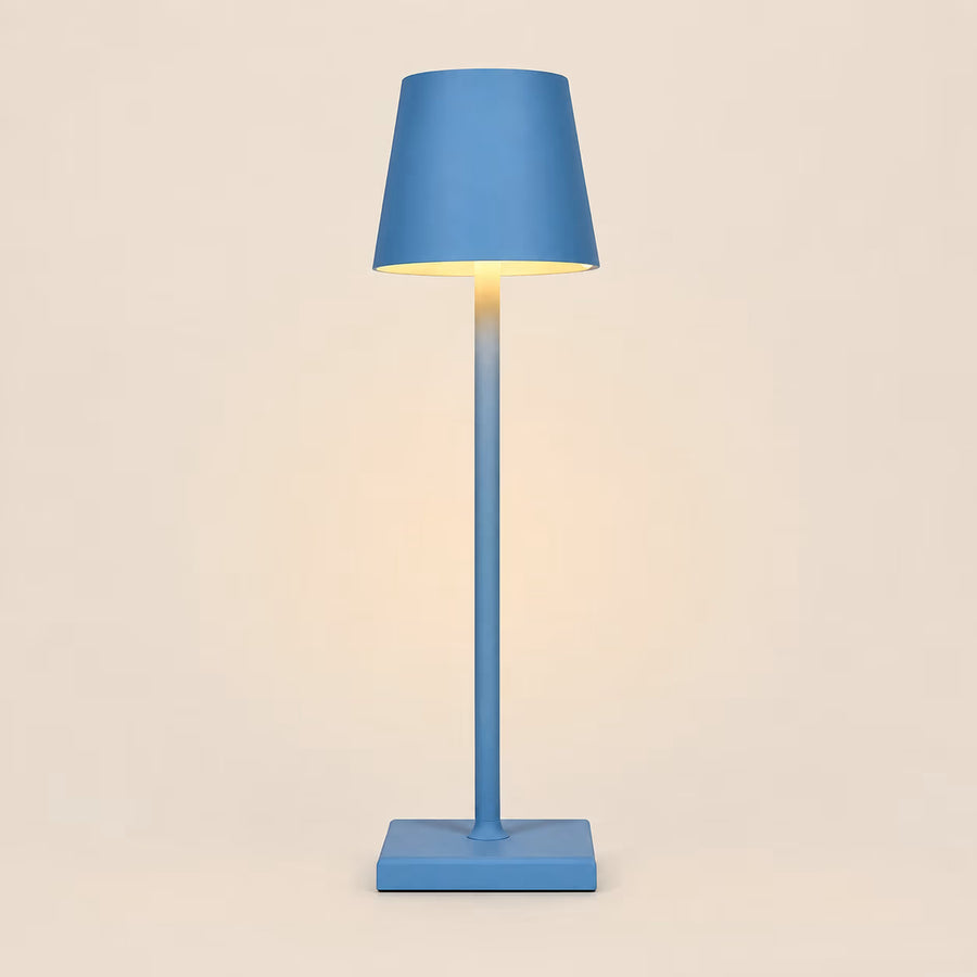 Blue rechargeable Simplistic Wireless LED Table Lamp
