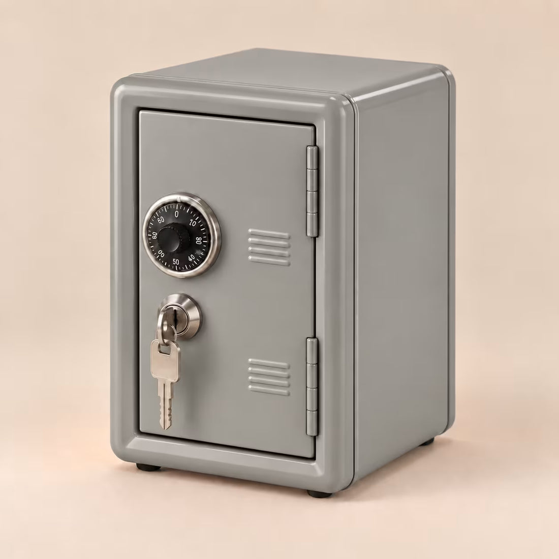 Grey mini storage locker