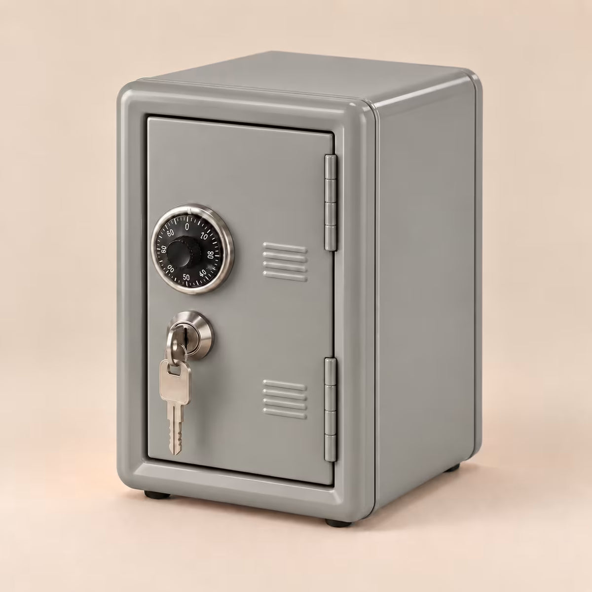 Grey mini storage locker
