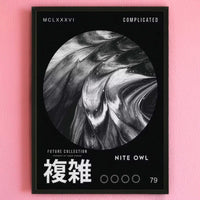 Monochrome Drift Print