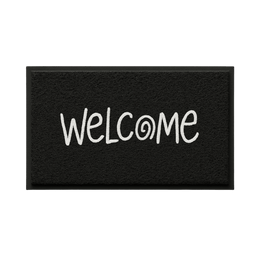 Black and white Welcome Door Mat design