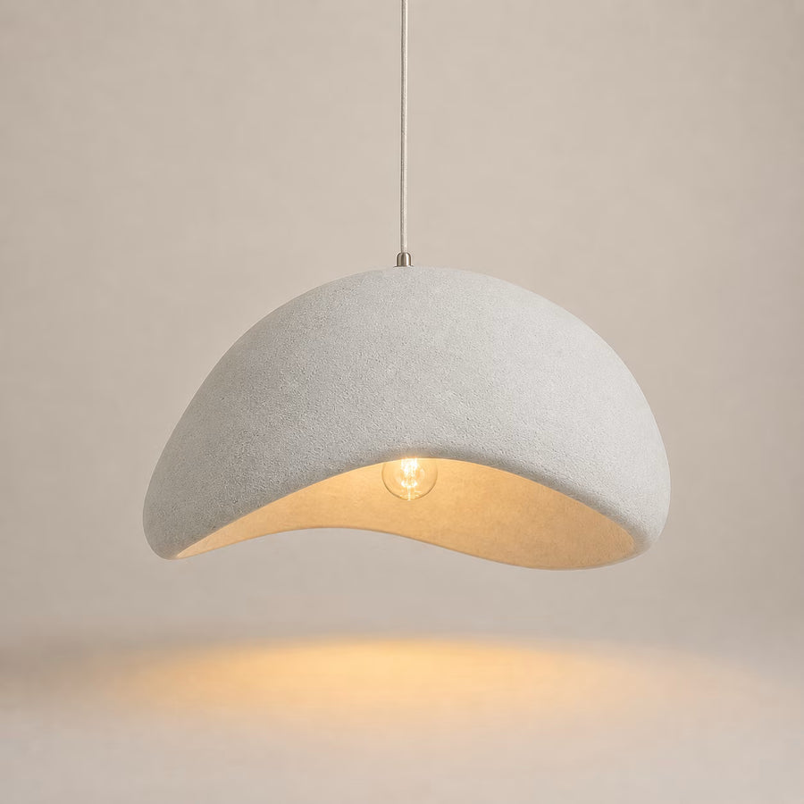 Wabi Sabi sculptural pendant light – front view