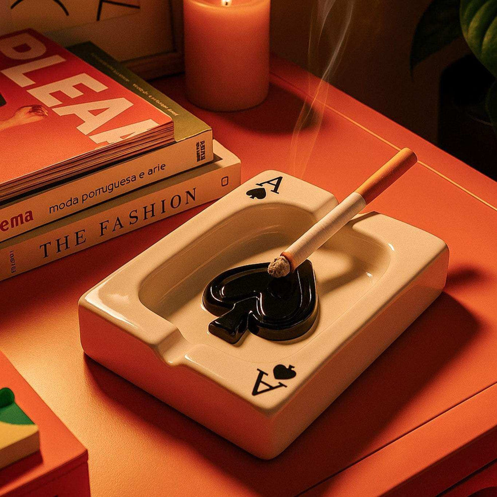 Ace of Hearts & Spades Ashtray - Sickhaus - Quirky Home Accessories UK