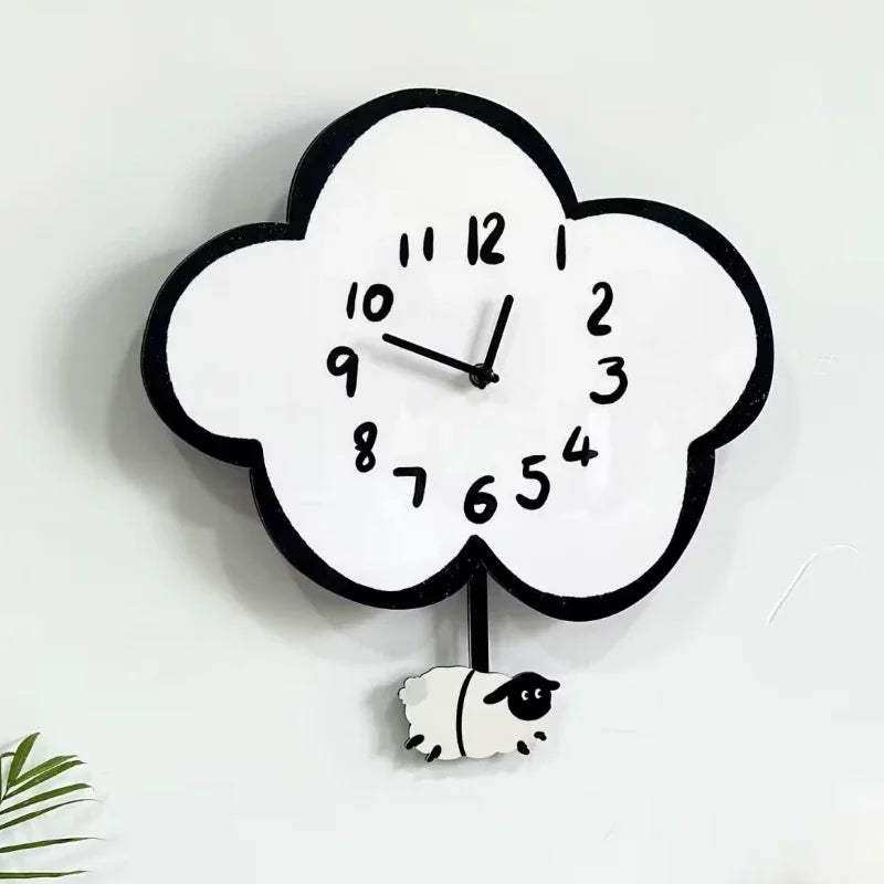 Cloud Nine Clock shown in a softly styled interior