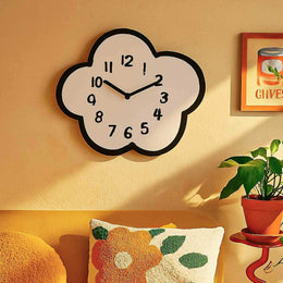Cloud Nine Clock with playful cloud-shaped face