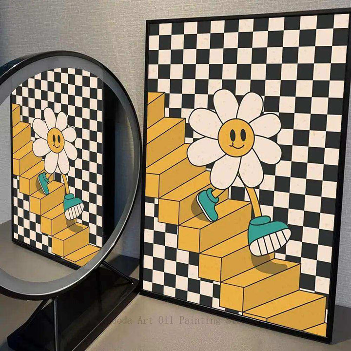 Daisy Steps Print - Sickhaus - Quirky Home Accessories UK