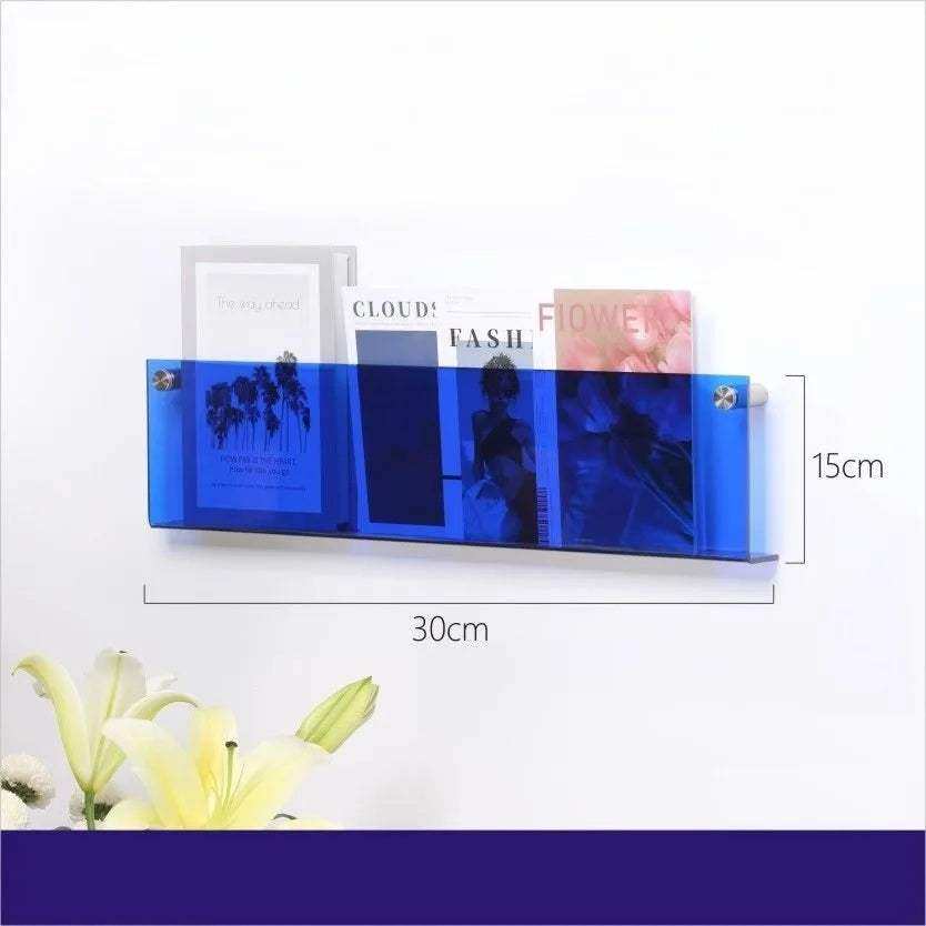 Floating Acrylic Magazine Holder - Sickhaus - Quirky Home Accessories UK