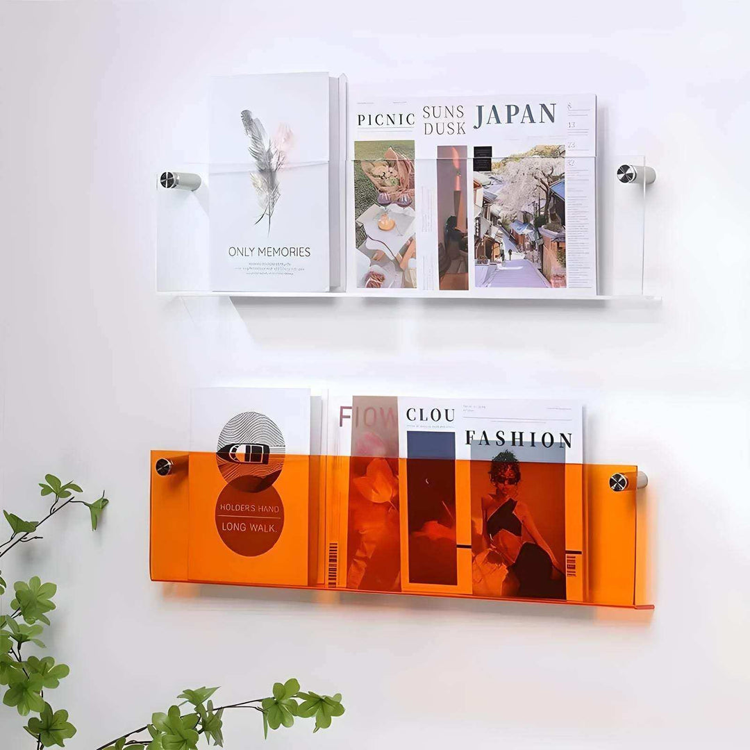 Floating Acrylic Magazine Holder - Sickhaus - Quirky Home Accessories UK