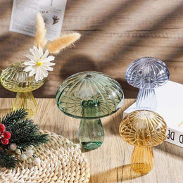 Small Blue Jelly Mushroom Vase
