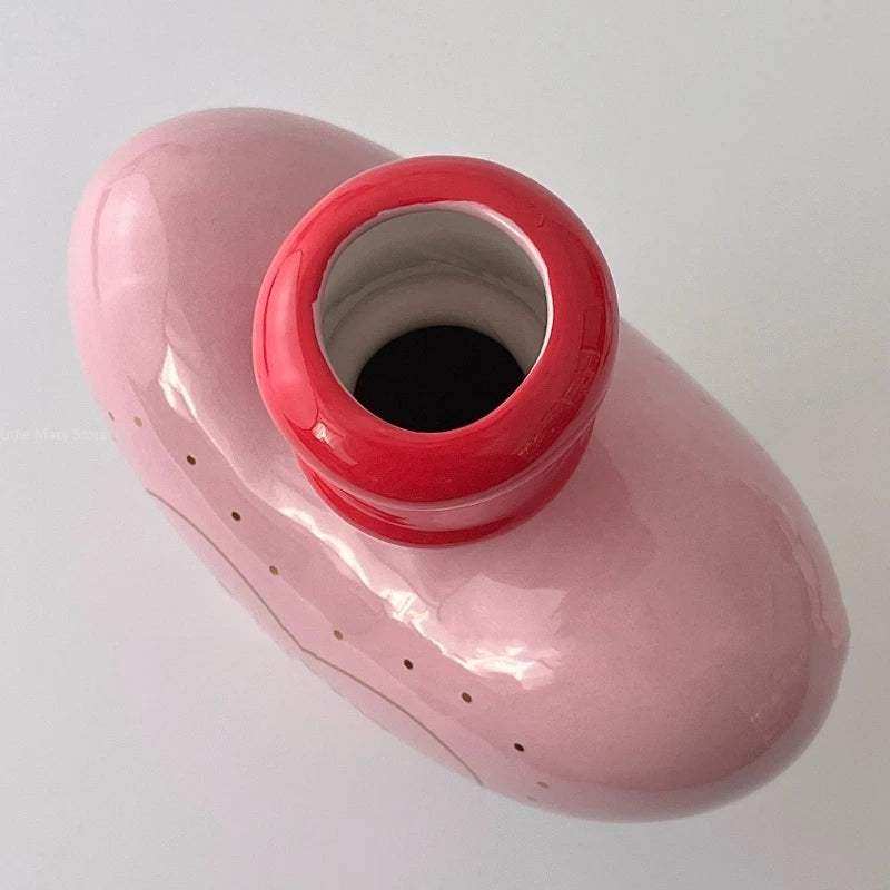 24cm pink ceramic Love Potion vase