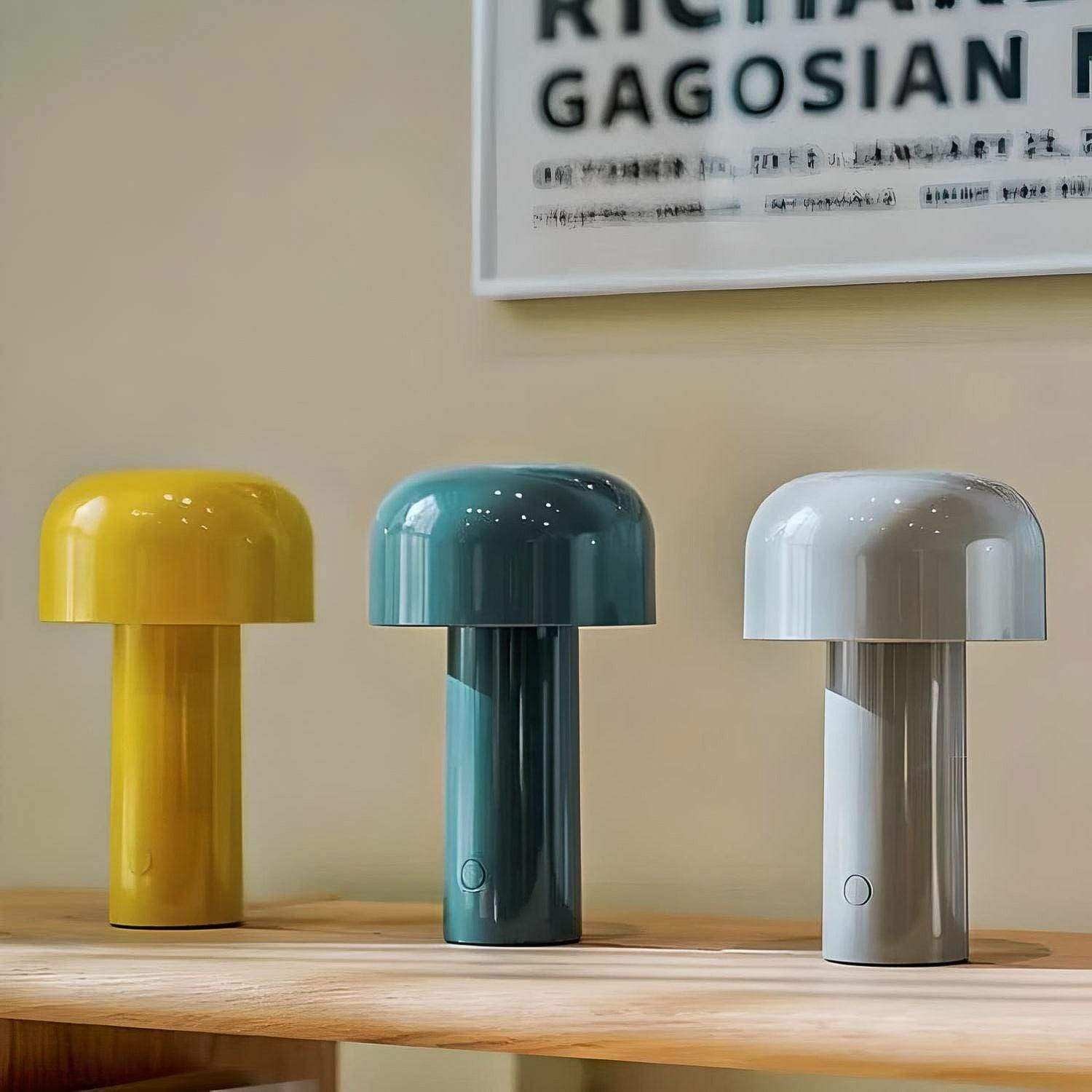 USB-C rechargeable Mini Mushroom bedside lamp
