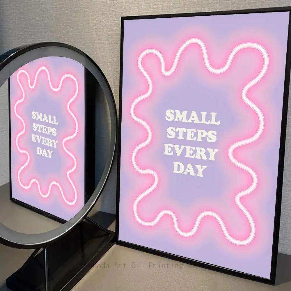 Neon Progress Print - Sickhaus - Quirky Home Accessories UK