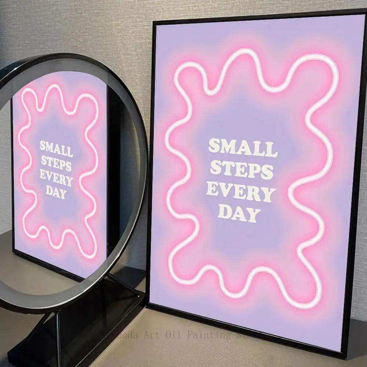 Neon Progress Print - Sickhaus - Quirky Home Accessories UK