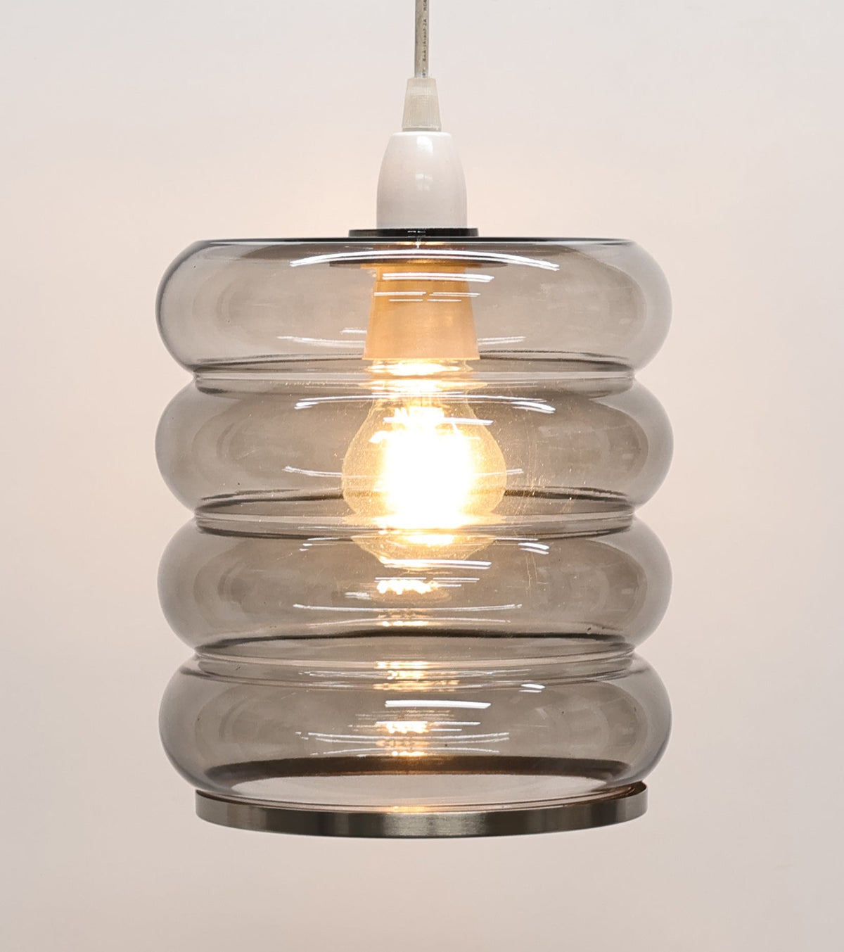 Cassia Smoke Glass Easy-Fit Pendant – product view 5