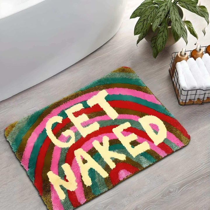 Rainbow Get Naked Bath Mat - Sickhaus - Quirky Home Accessories UK