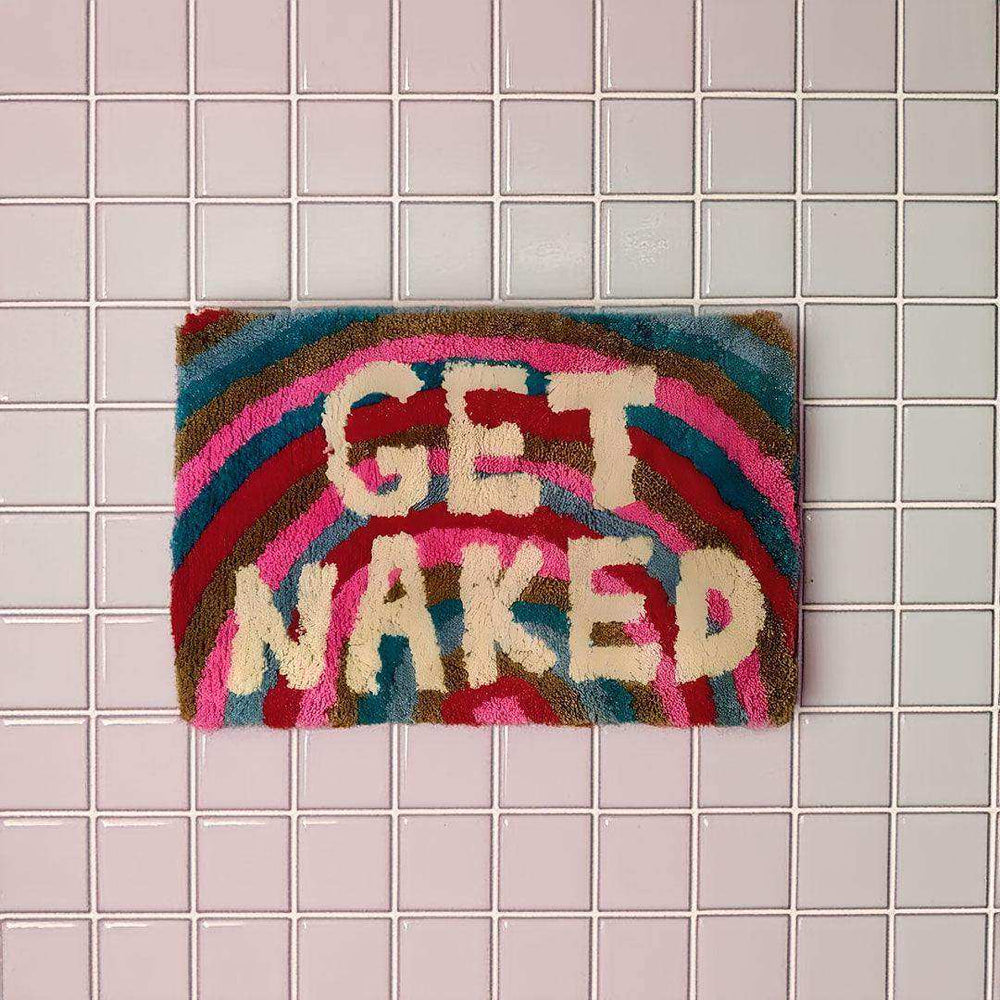 Rainbow Get Naked Bath Mat - Sickhaus - Quirky Home Accessories UK