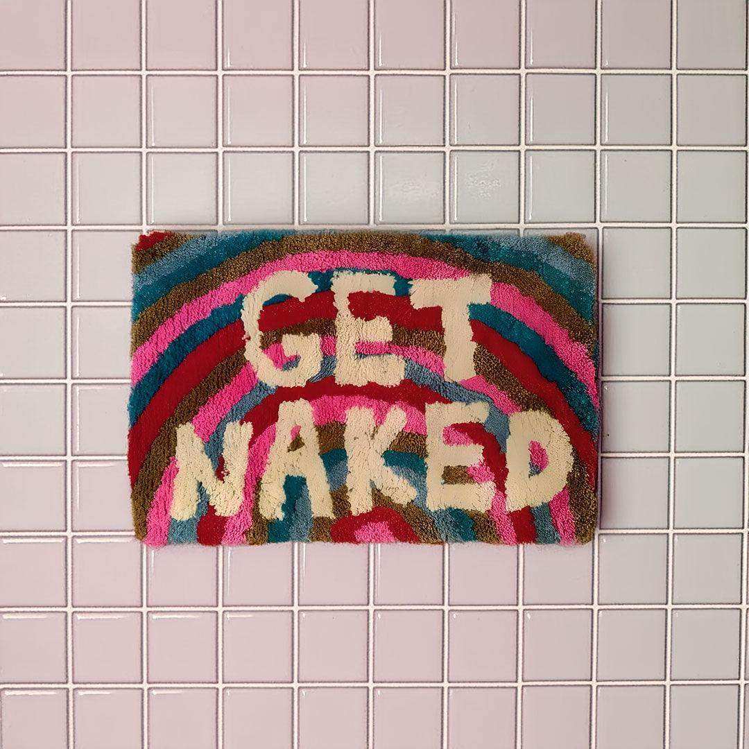 Rainbow Get Naked Bath Mat - Sickhaus - Quirky Home Accessories UK