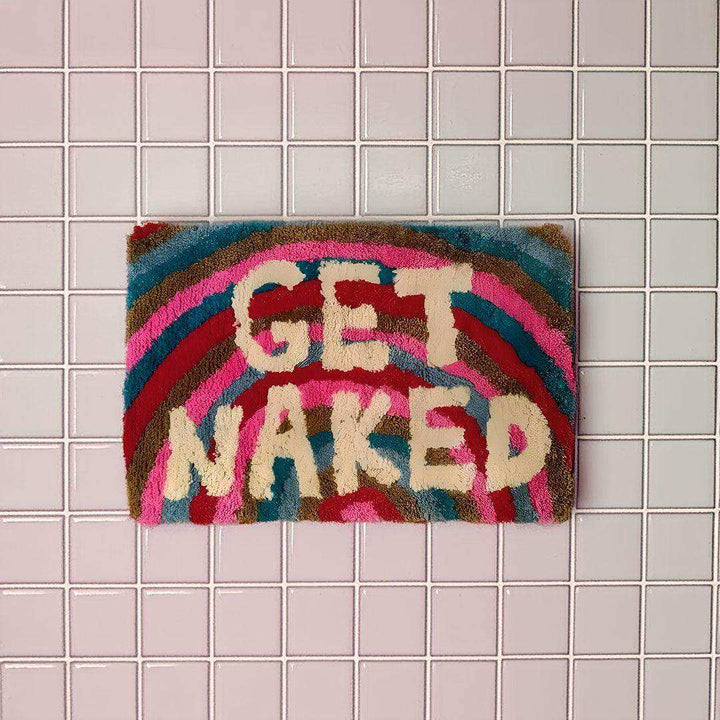 Rainbow Get Naked Bath Mat - Sickhaus - Quirky Home Accessories UK