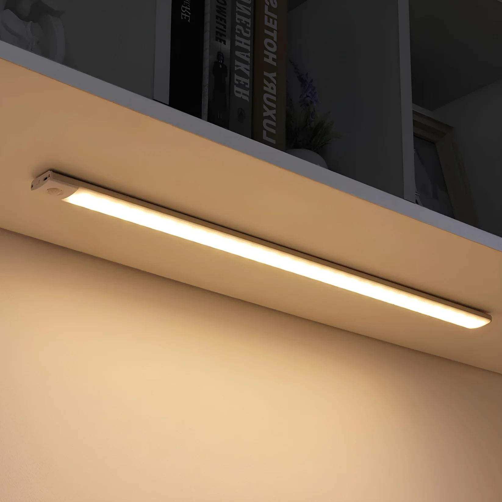 Motion sensor light showing warm, neutral and white colour temperatures