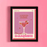 Strawberry Daiquiri Breeze Print - Sickhaus - Quirky Home Accessories UK