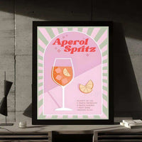 Sunset Aperol Spritz Print - Sickhaus - Quirky Home Accessories UK